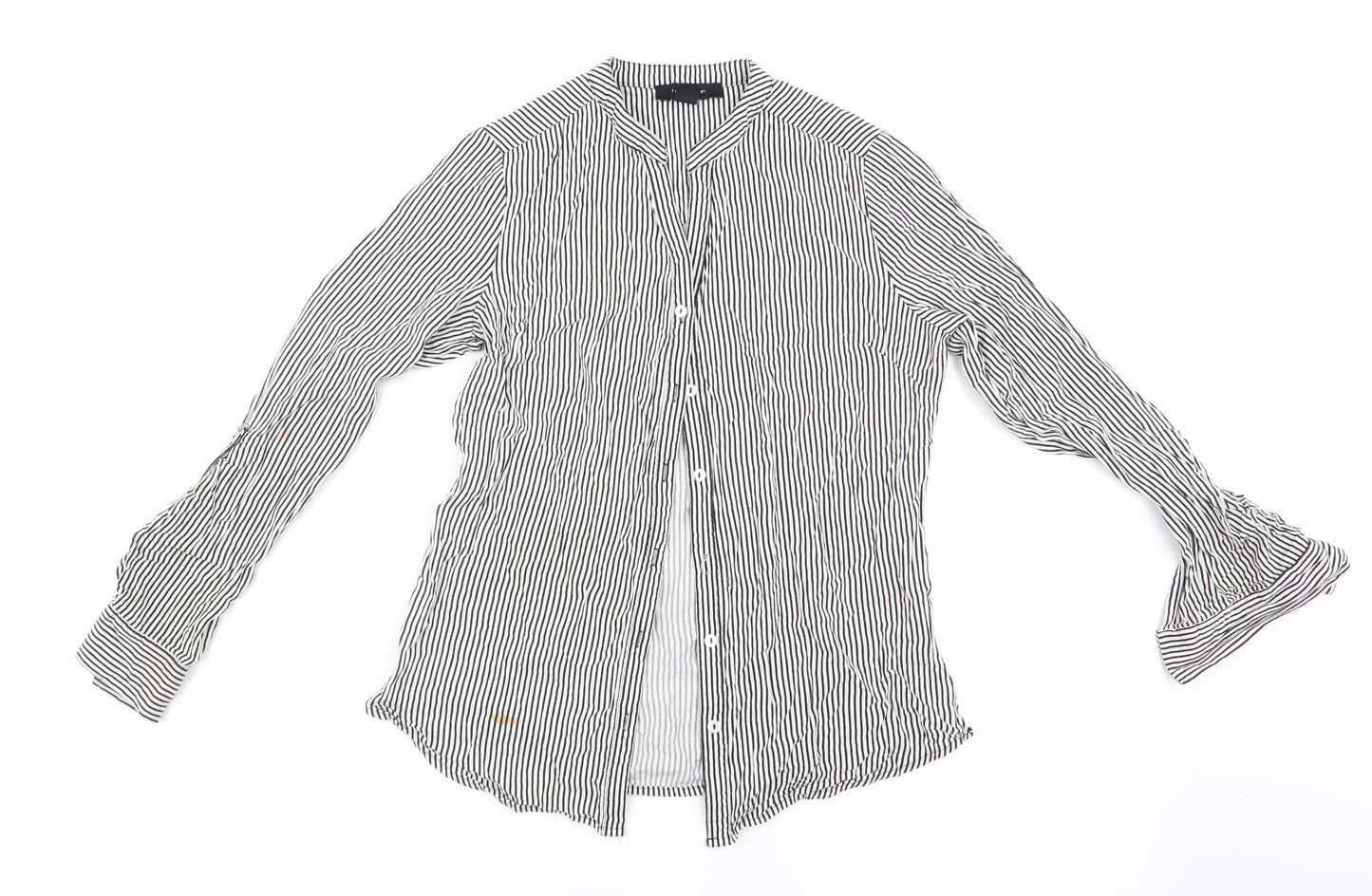 Atmosphere Womens Black Striped  Basic Blouse Size 8