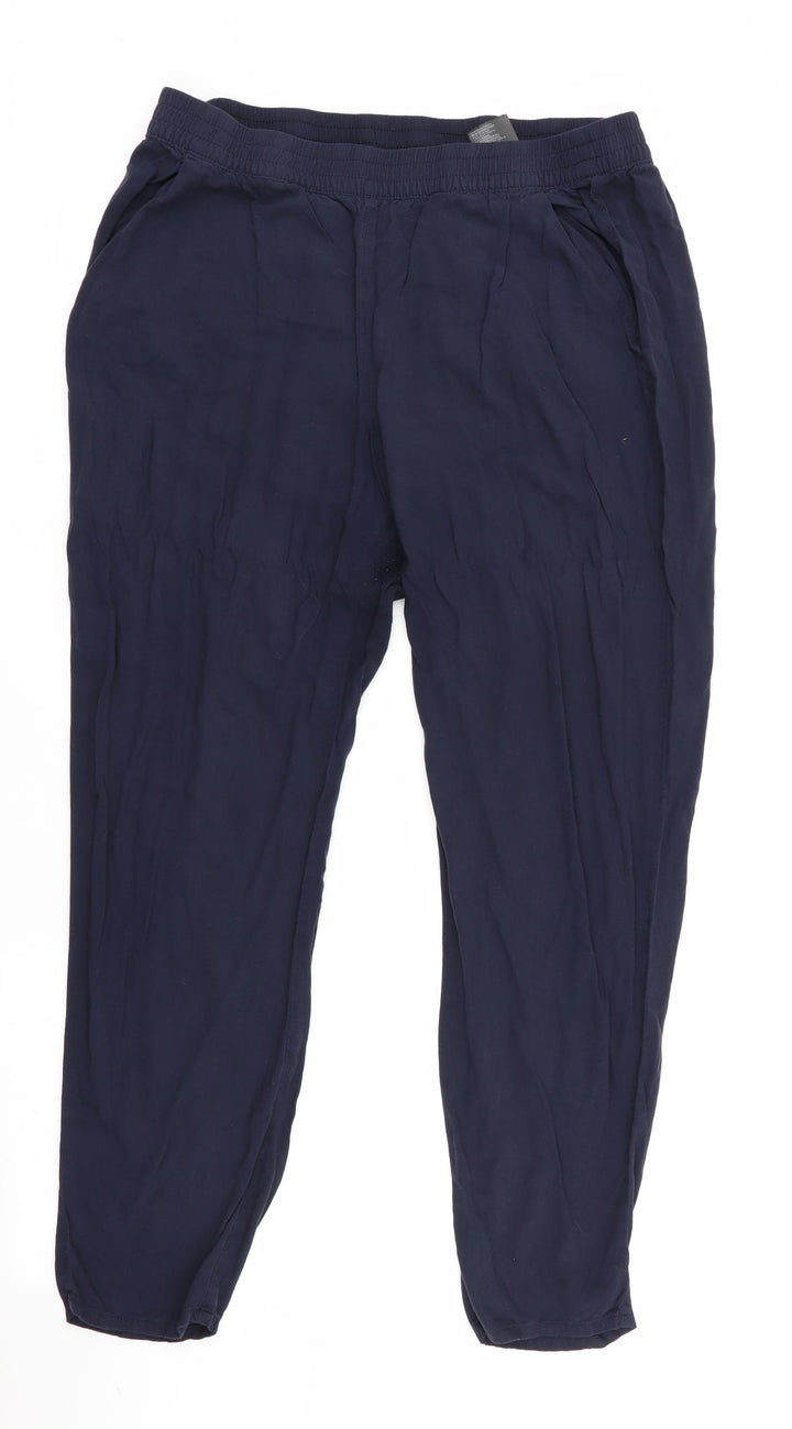 Divided Womens Black Trousers Size 16 L28 in