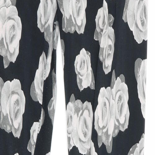 Divided Womens Black Floral  Jegging Leggings Size XS L29 in
