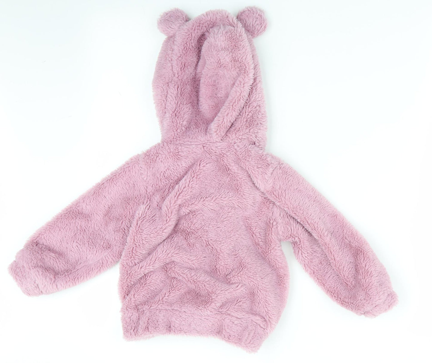 PEP & CO Girls Pink   Full Zip Hoodie Size 3-4 Years  - Ears on Hood