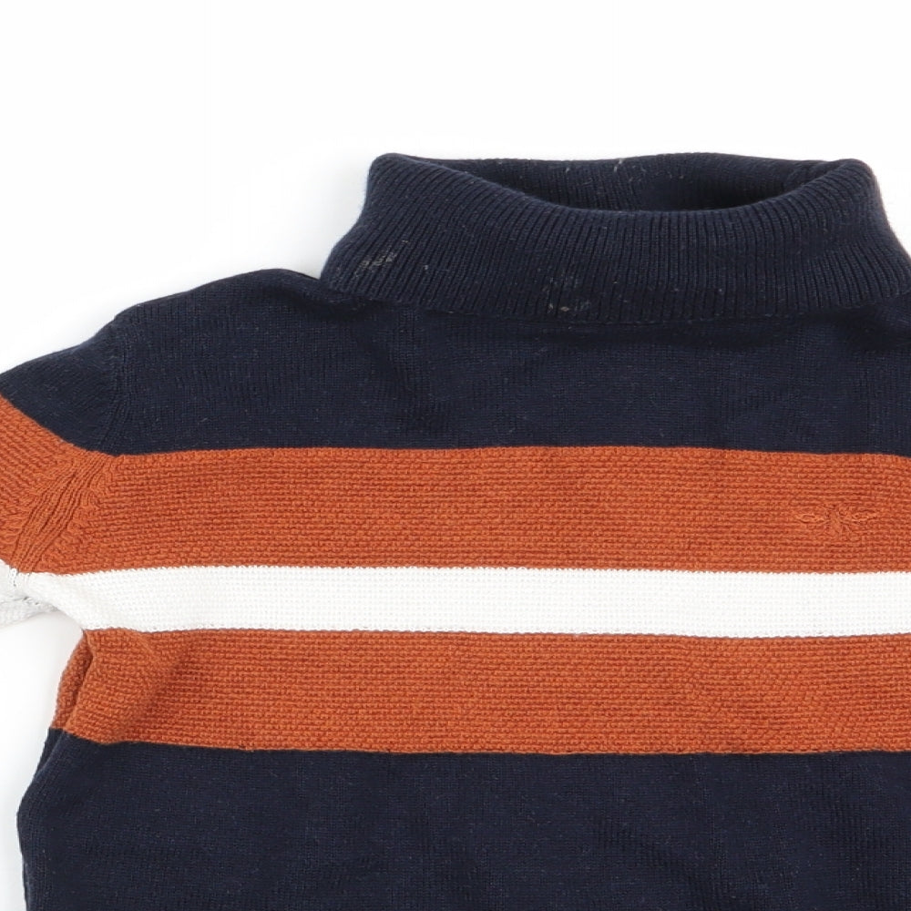 River Island Boys Blue Striped  Pullover Jumper Size 5-6 Years