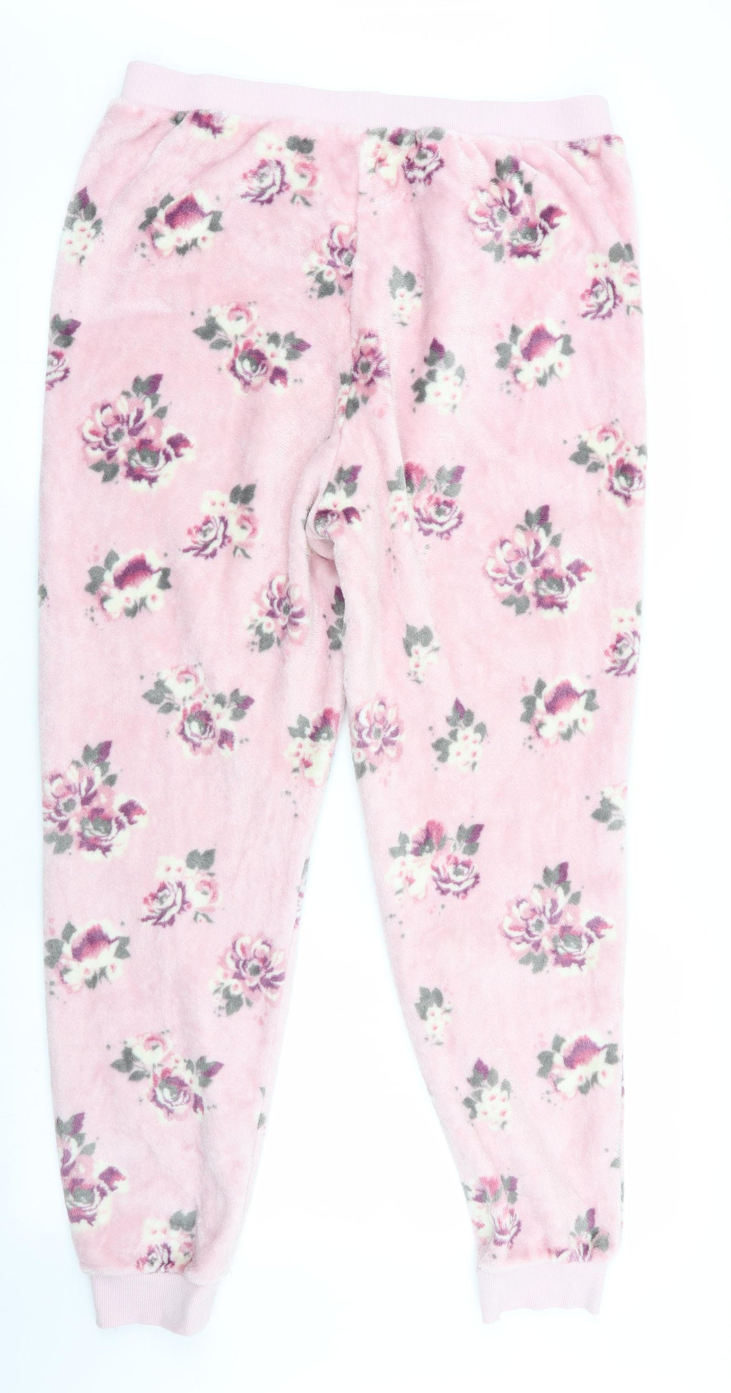 TU Womens Pink Floral   Pyjama Pants Size 16