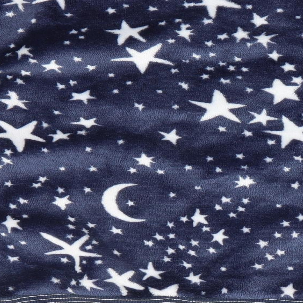 Matalan Girls Blue Geometric   Pyjama Top Size 7 Years  - Stars & Moons