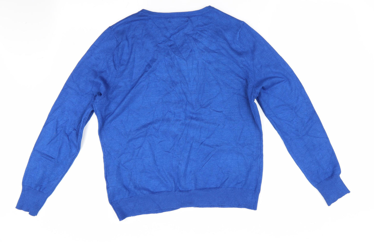 Encuentro Womens Blue   Cardigan Jumper Size L