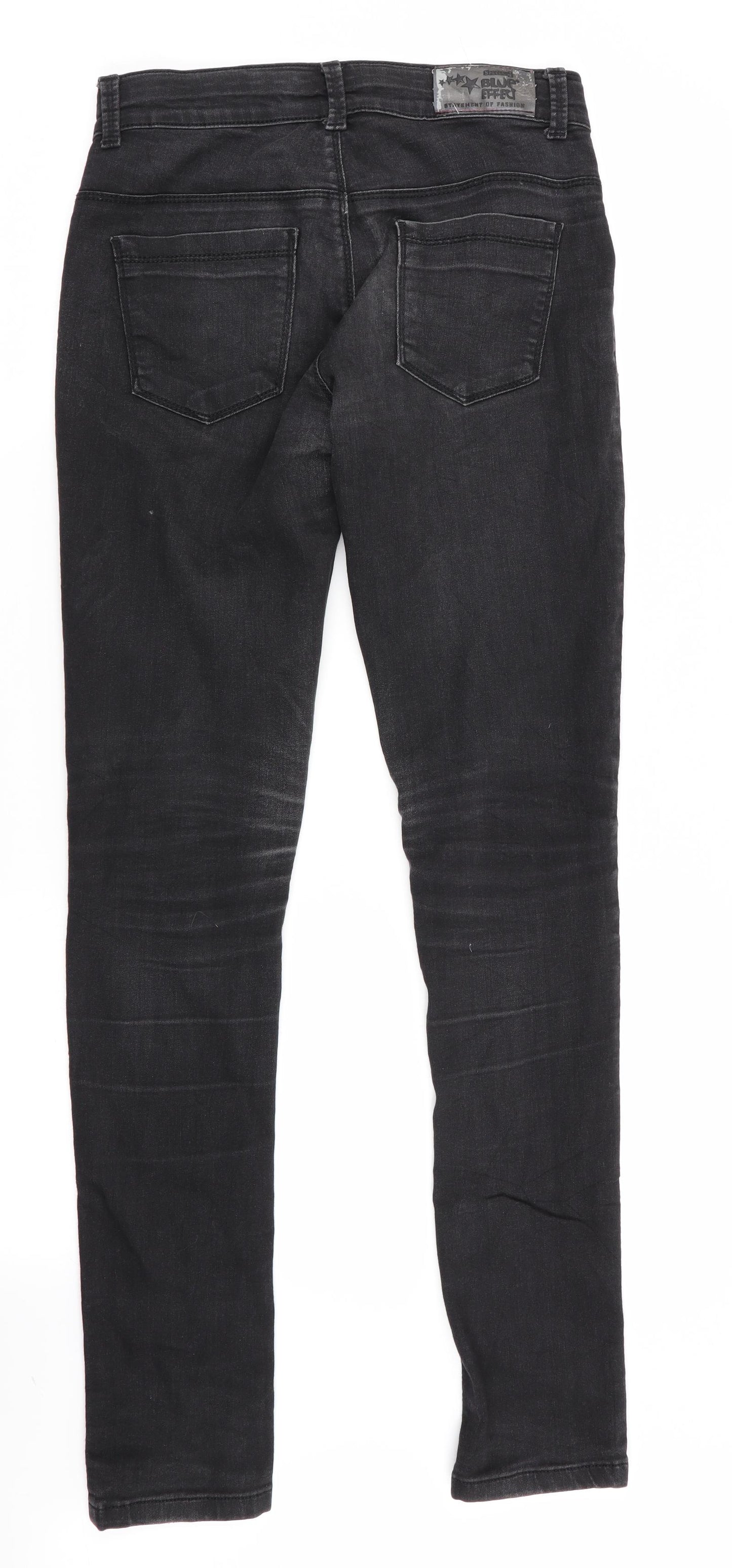Blue Effect Mens Black   Skinny Jeans Size 26 in L31 in