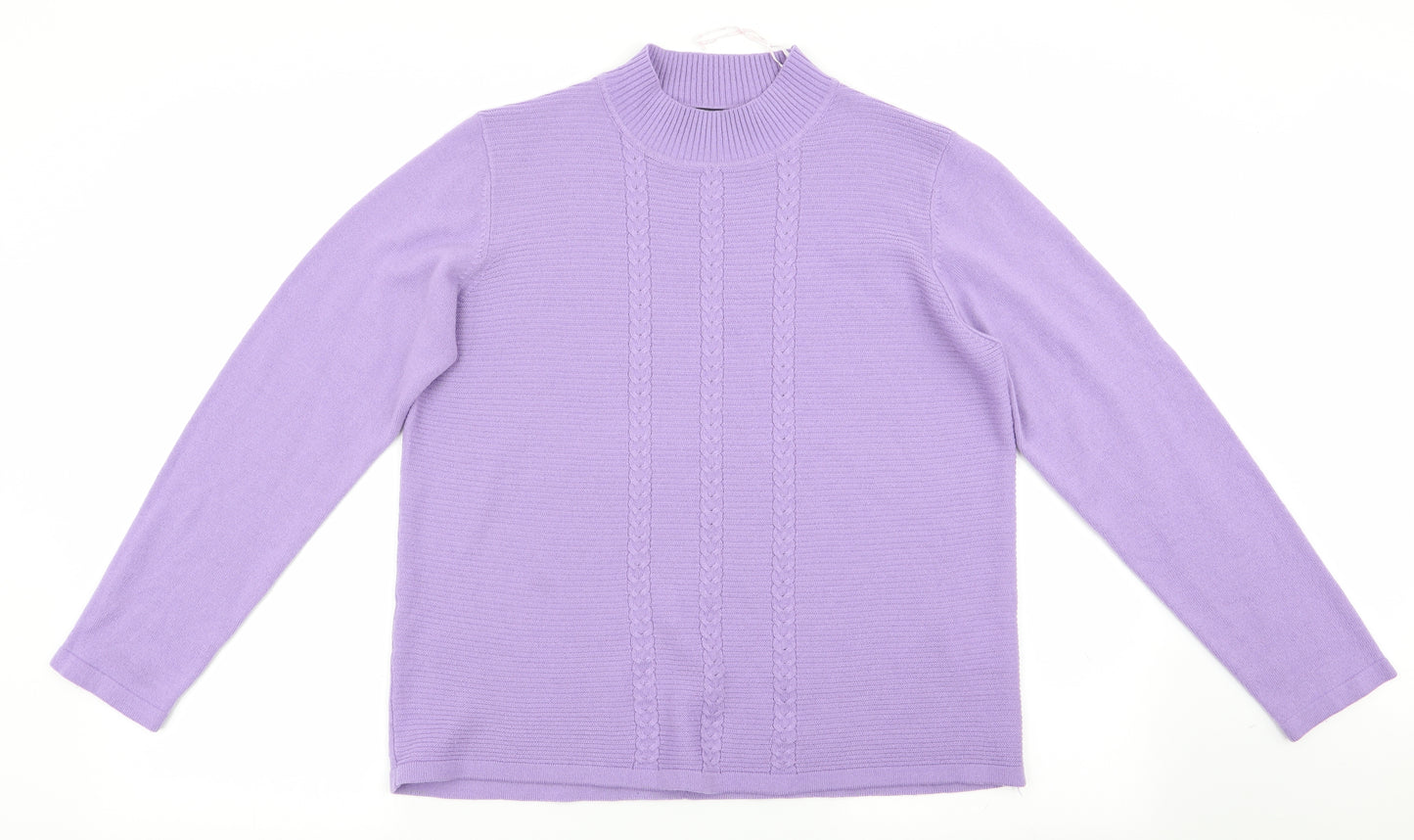 Isle Womens Purple   Pullover Jumper Size M