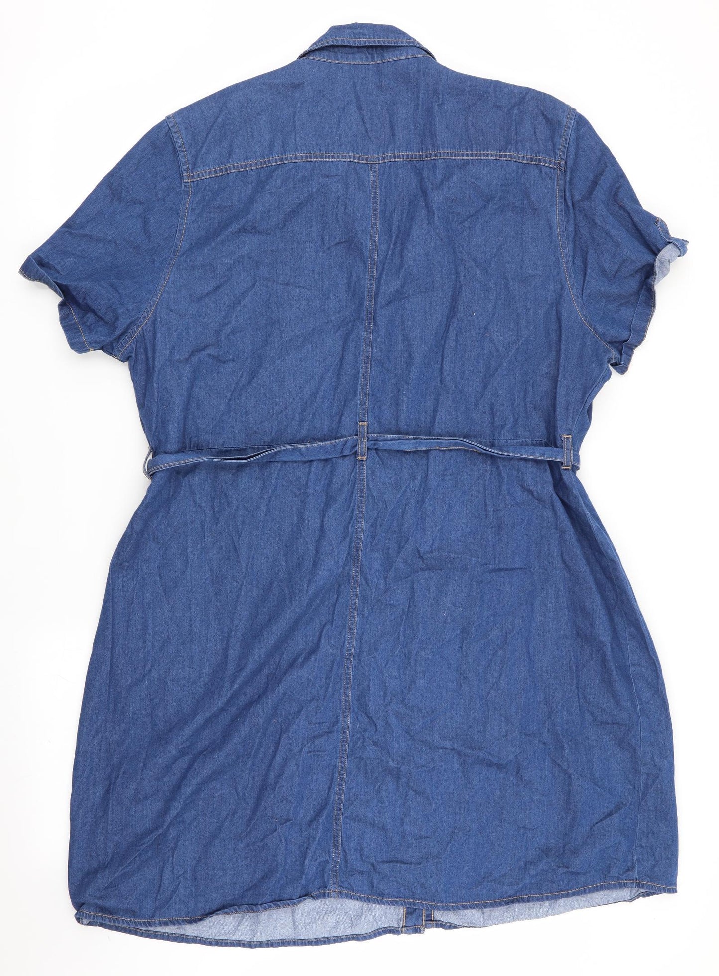 Dorothy Perkins Womens Blue   A-Line  Size 22  - Denim Dress
