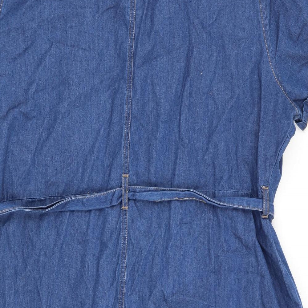 Dorothy Perkins Womens Blue   A-Line  Size 22  - Denim Dress