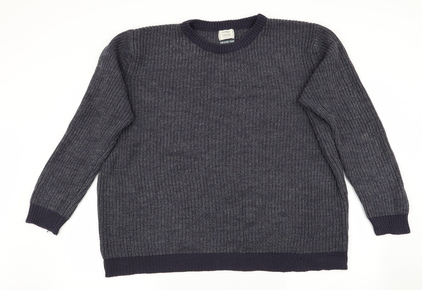 George Mens Blue   Pullover Jumper Size 2XL