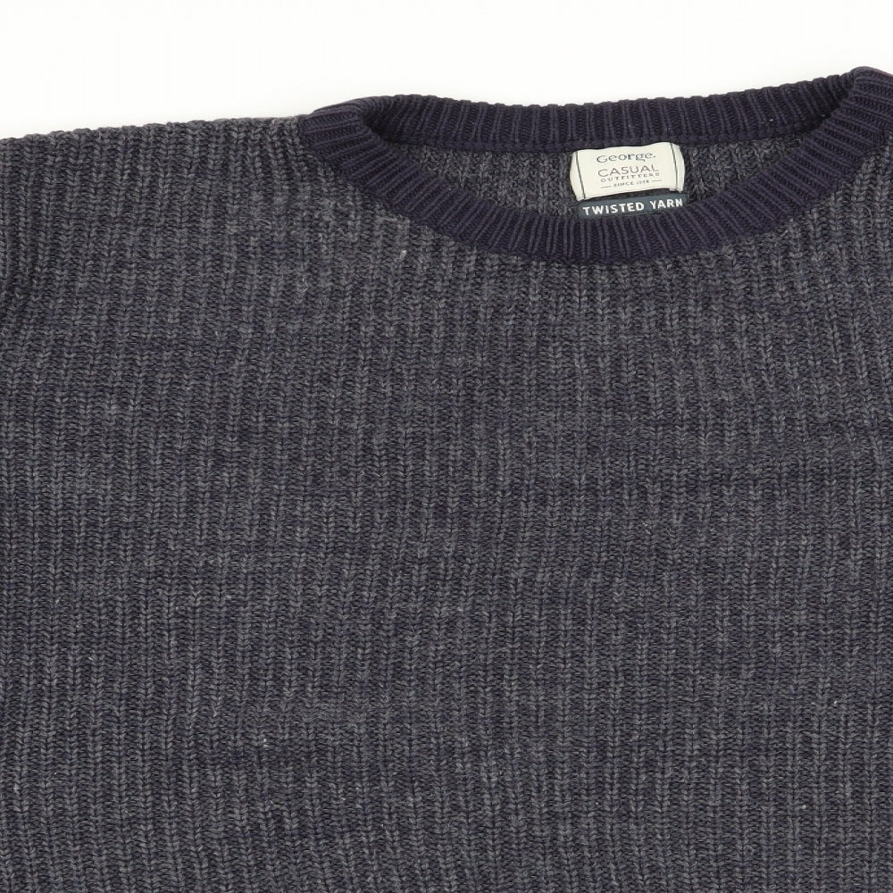George Mens Blue   Pullover Jumper Size 2XL