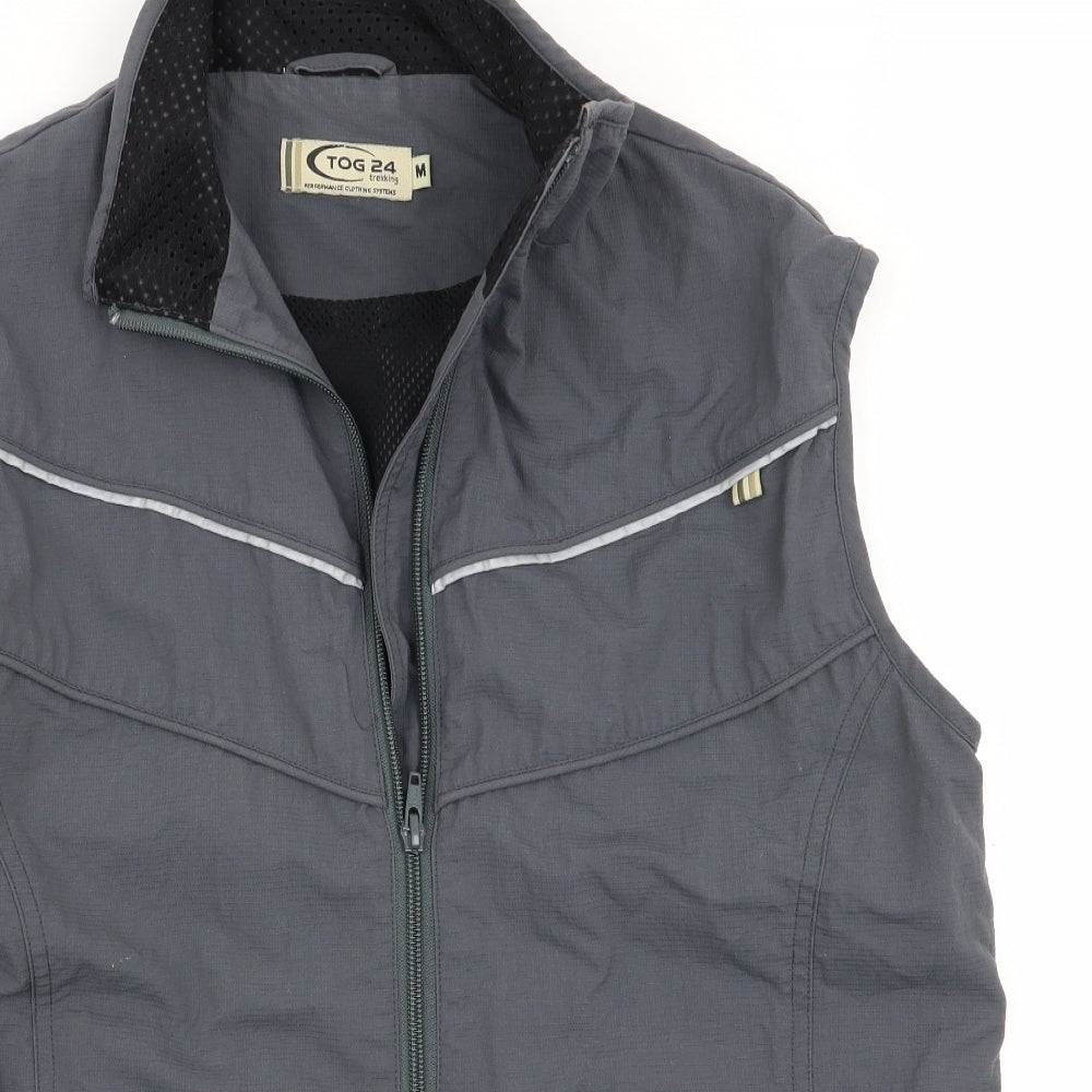 Tog24 Mens Grey   Gilet Waistcoat Size M