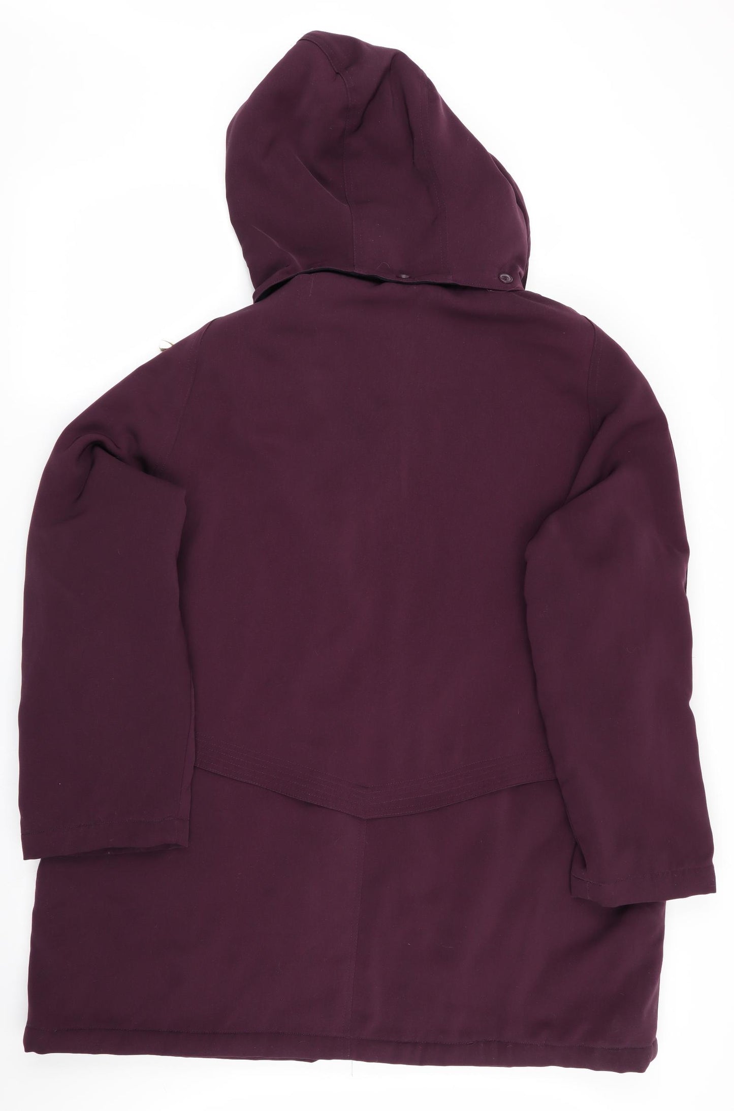 David Barry Womens Purple   Quilted Coat Size 22