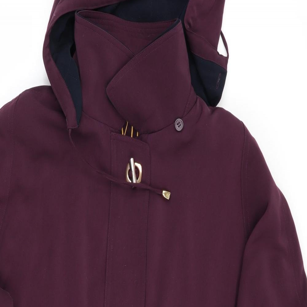 David Barry Womens Purple   Quilted Coat Size 22