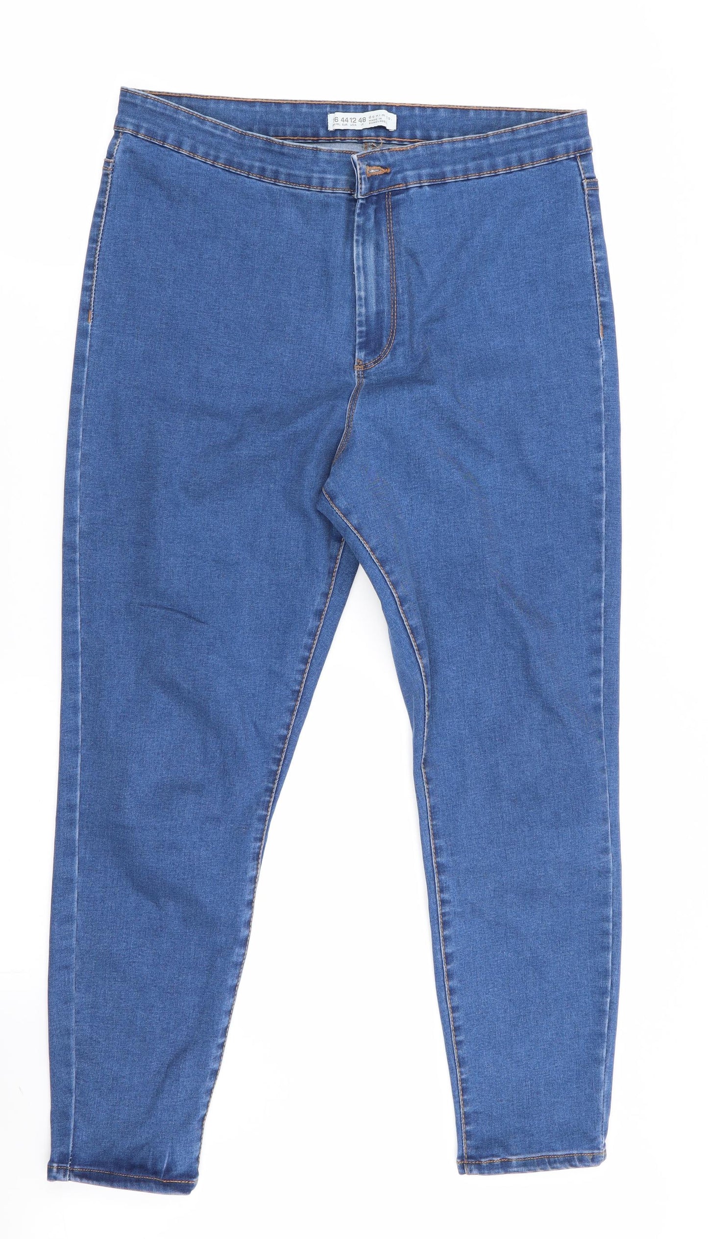 Denim Co Womens Blue   Cropped Jeans Size 16 L24 in