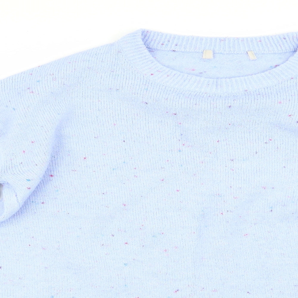 Nutmeg Womens Blue   Pullover Jumper Size 10