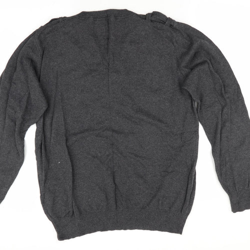 Henleys Mens Grey   Pullover Jumper