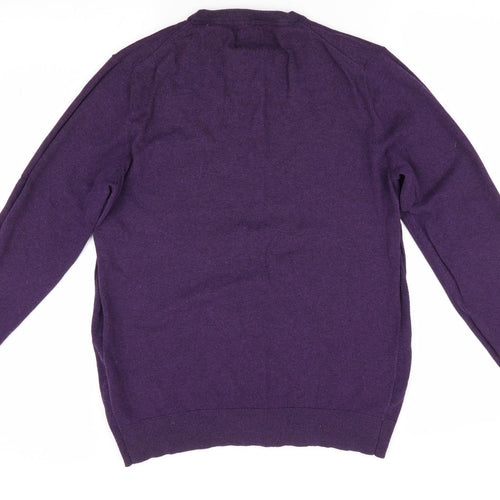 Burtons Menswear Mens Purple   Pullover Jumper Size M