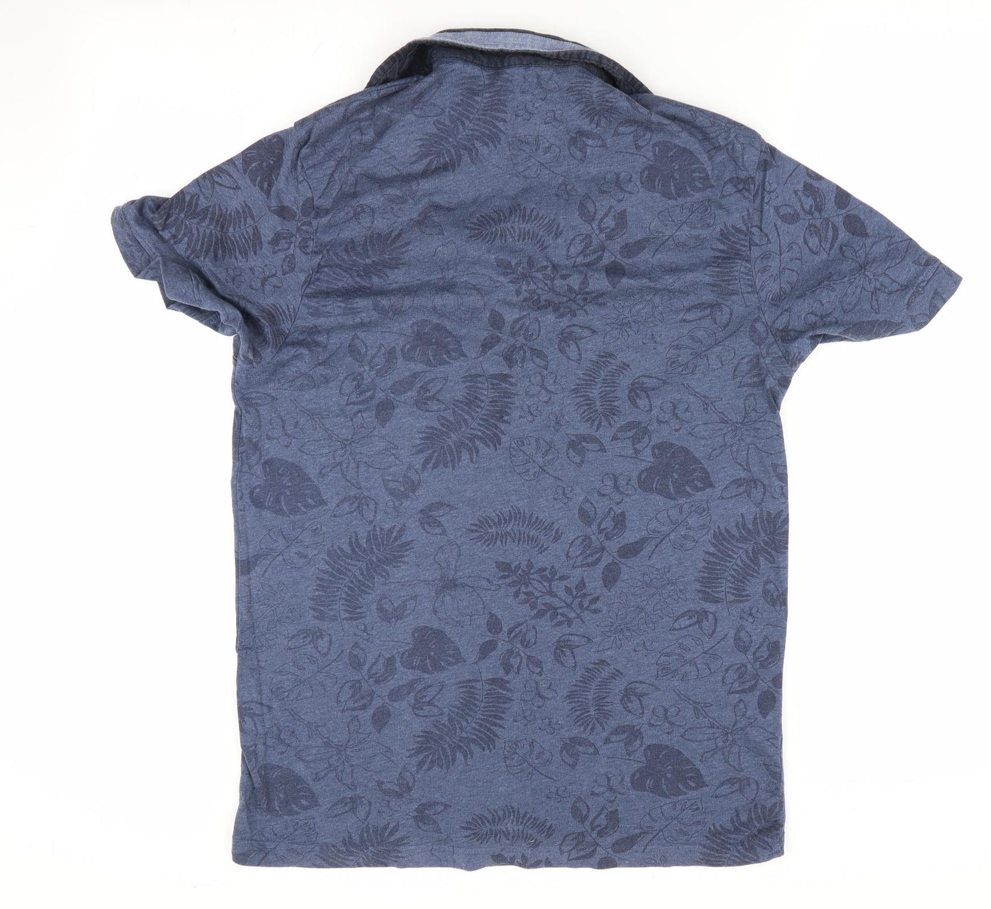 Steel & Jelly Mens Blue Floral   T-Shirt Size M