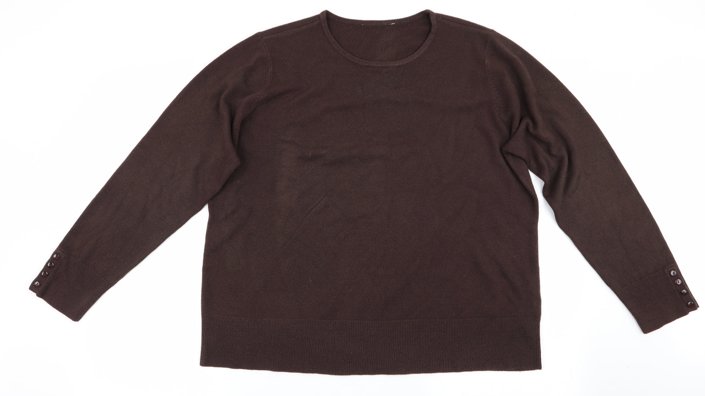 BHS Womens Brown   Pullover Jumper Size 22