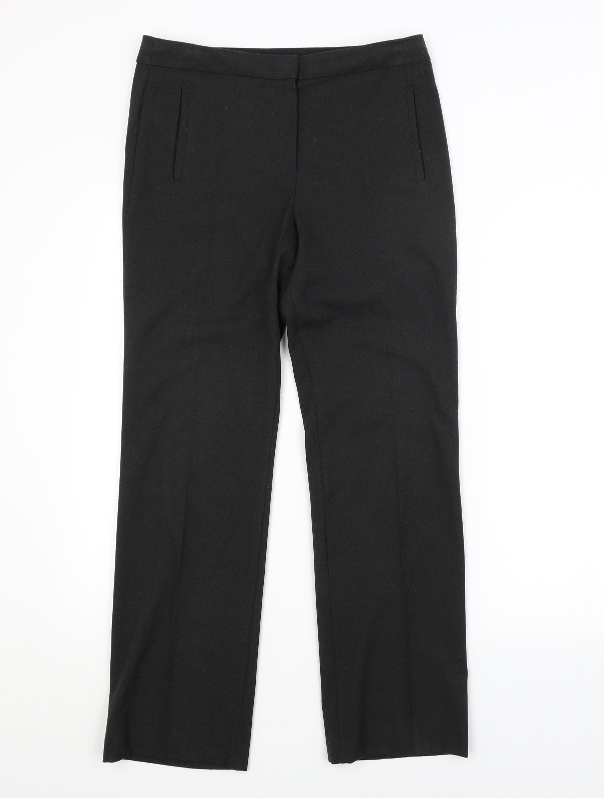M&S Womens Grey   Trousers  Size 10 L28 in