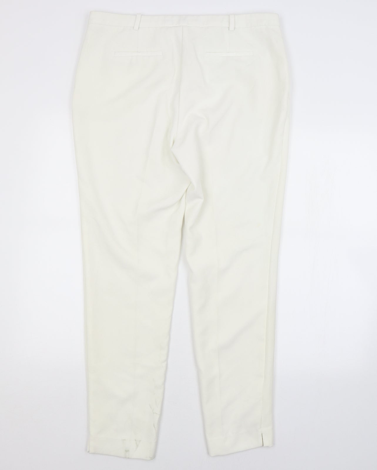NEXT Womens White   Trousers  Size 14 L28 in