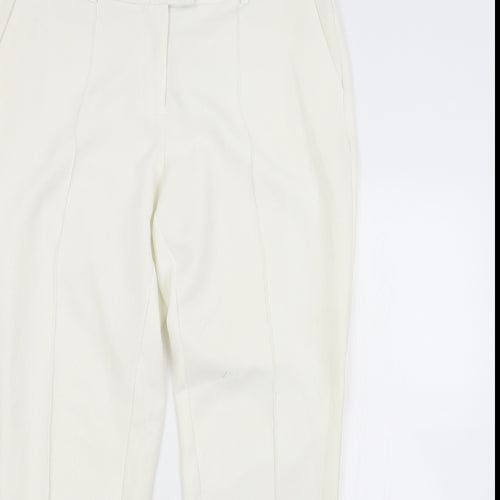 NEXT Womens White   Trousers  Size 14 L28 in