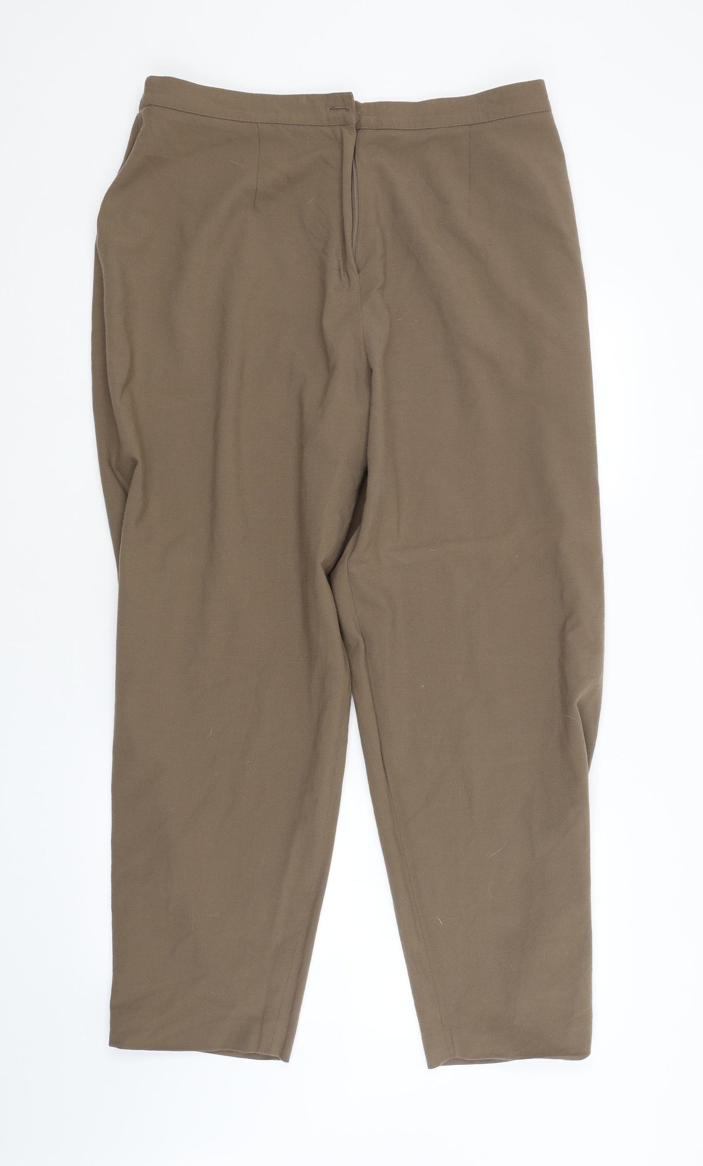 Preworn Womens Brown   Trousers  Size 22 L29 in