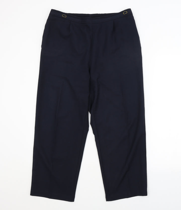 Bonmarché Womens Blue Trousers Size 16 L24 in