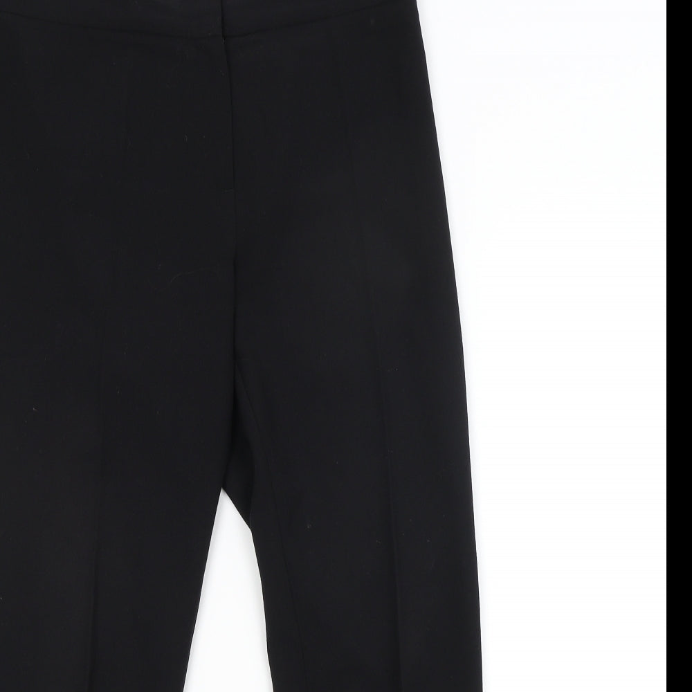 M&S Womens Black   Trousers  Size 10 L24 in