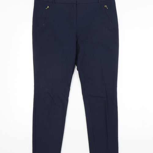 Papaya Womens Blue   Trousers  Size 12 L25 in