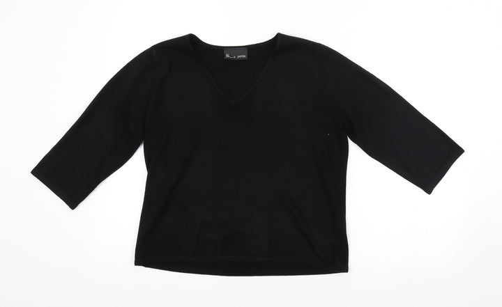BHS Womens Black   Pullover Jumper Size 14
