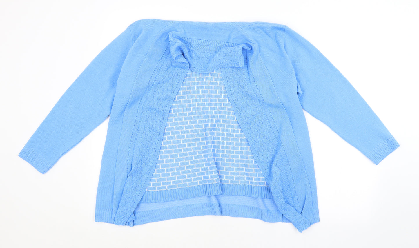 LADY ICE Womens Blue   Cardigan Jumper Size M