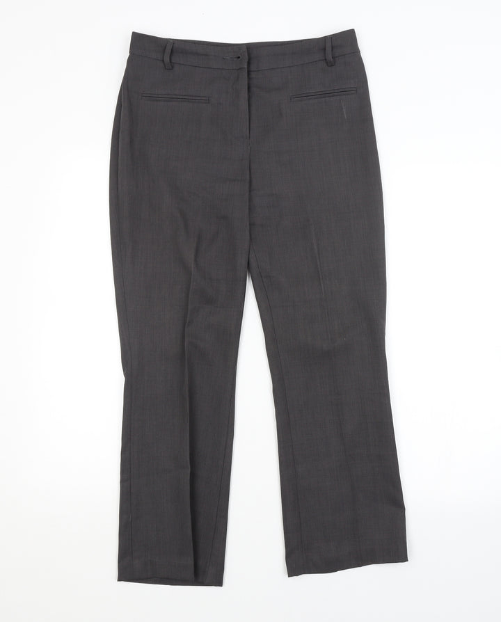 TU Womens Grey Trousers Size 10 L25 in