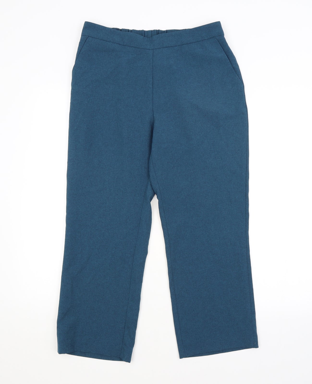 Bonmarché Womens Blue   Trousers  Size 12 L25 in