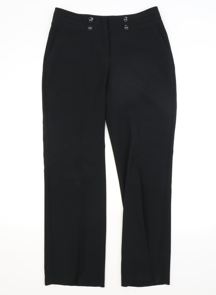 BHS Womens Black   Trousers  Size 10 L30 in