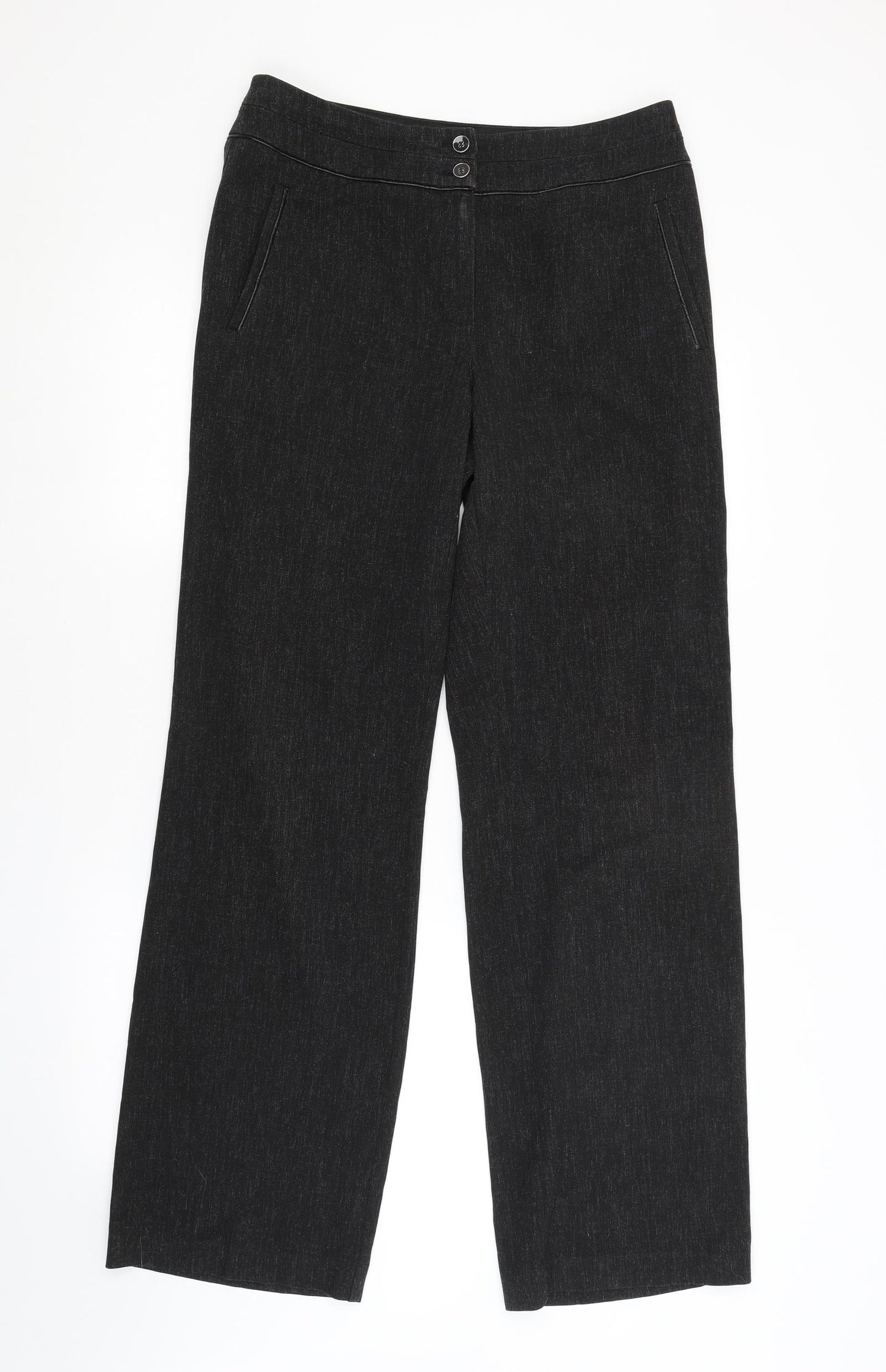 M&S Womens Grey   Trousers  Size 12 L32 in