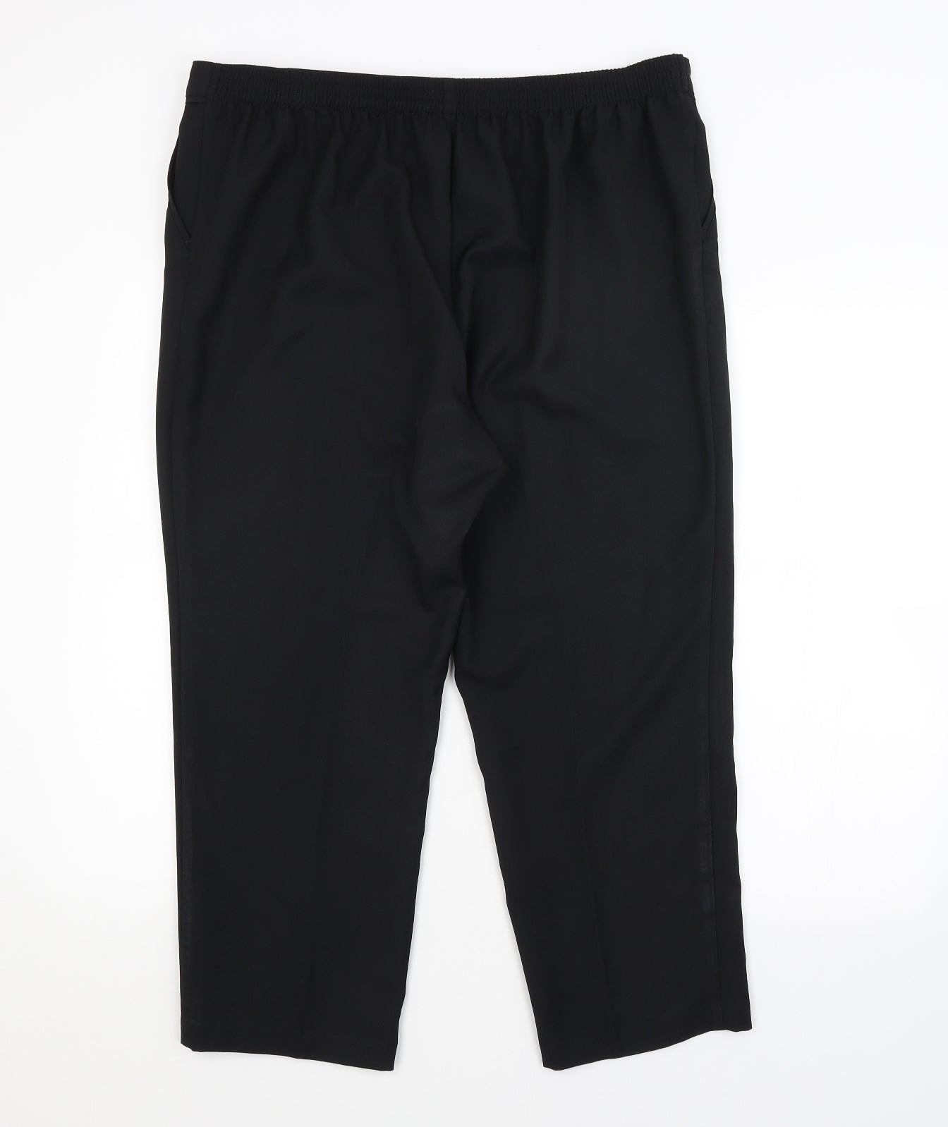 M&S Womens Black   Trousers  Size 18 L24 in