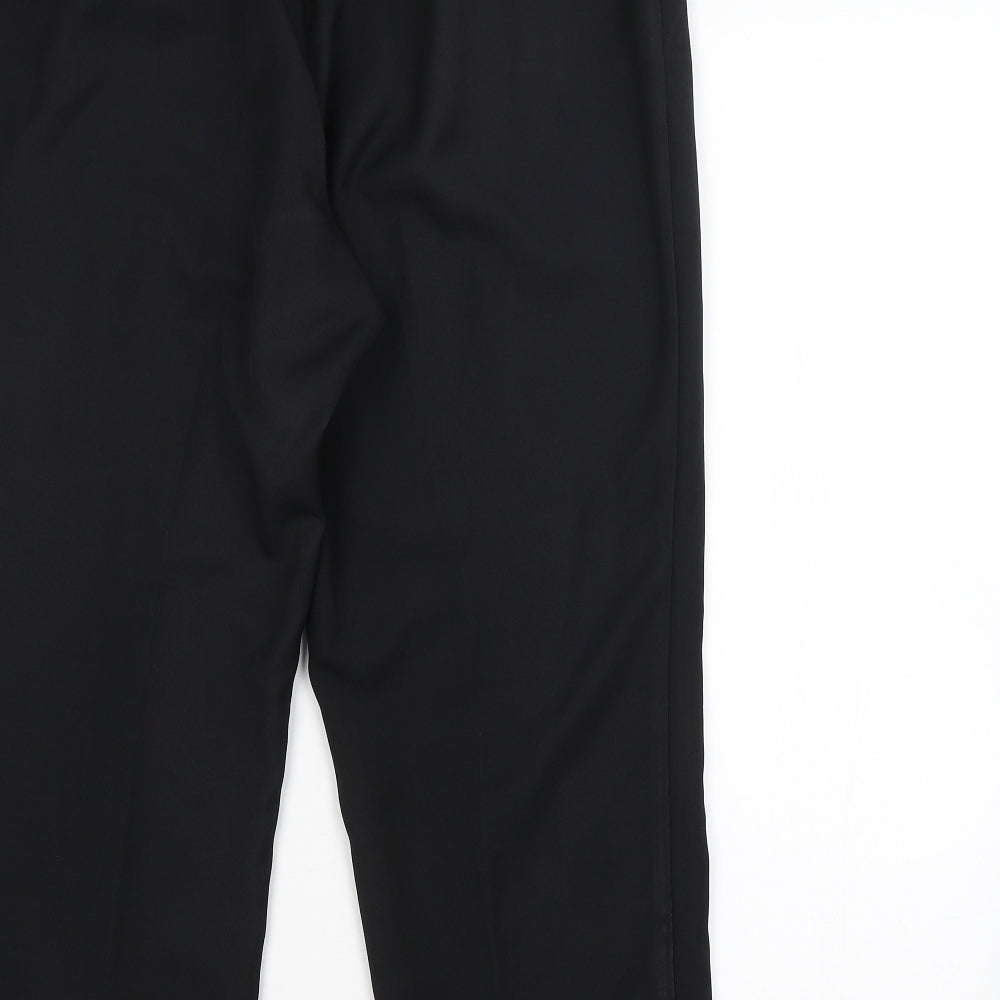 M&S Womens Black   Trousers  Size 18 L24 in