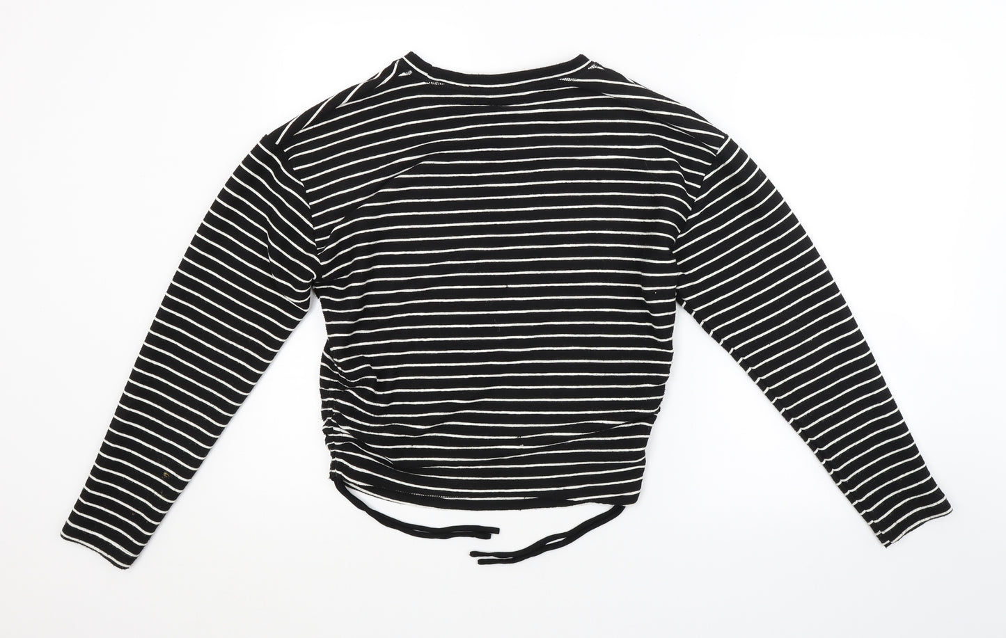 Zara Womens Black Striped  Pullover Jumper Size M