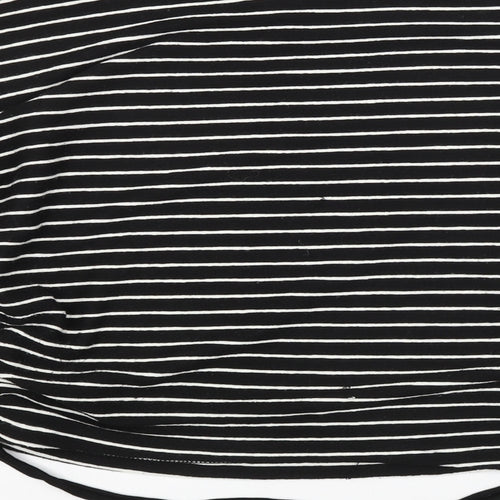 Zara Womens Black Striped  Pullover Jumper Size M