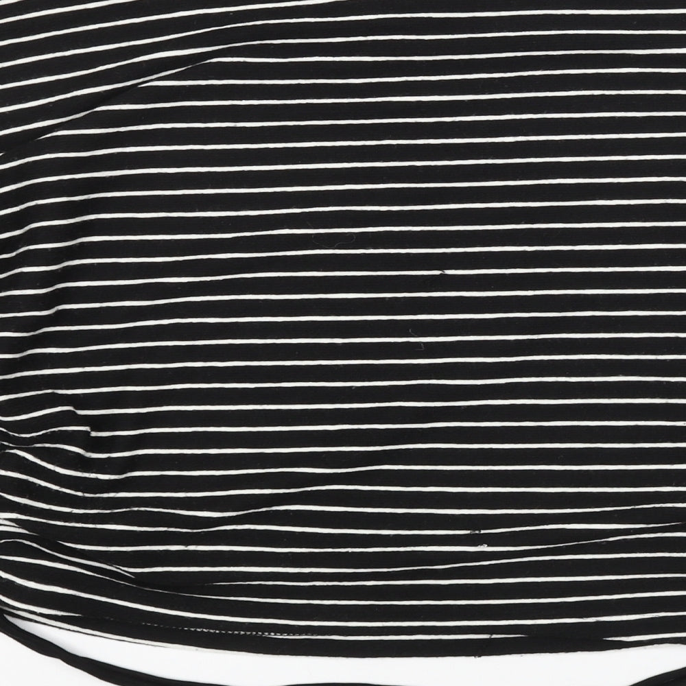 Zara Womens Black Striped  Pullover Jumper Size M