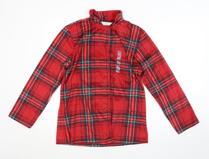 M&S Mens Red Check Nightshirt Size M