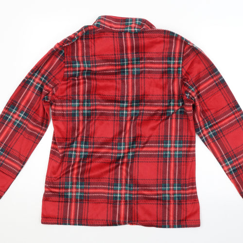 M&S Mens Red Check   Nightshirt Size M