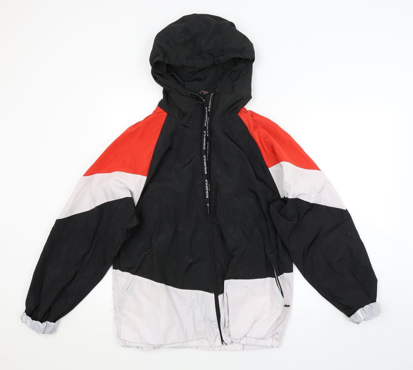 Pull&Bear Mens Multicoloured   Rain Coat Coat Size M