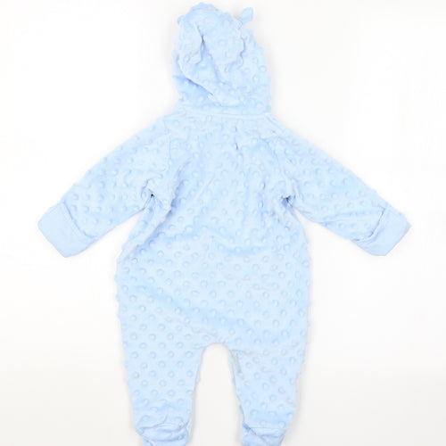 George Baby Blue Spotted  Coverall One-Piece Size 0-3 Months