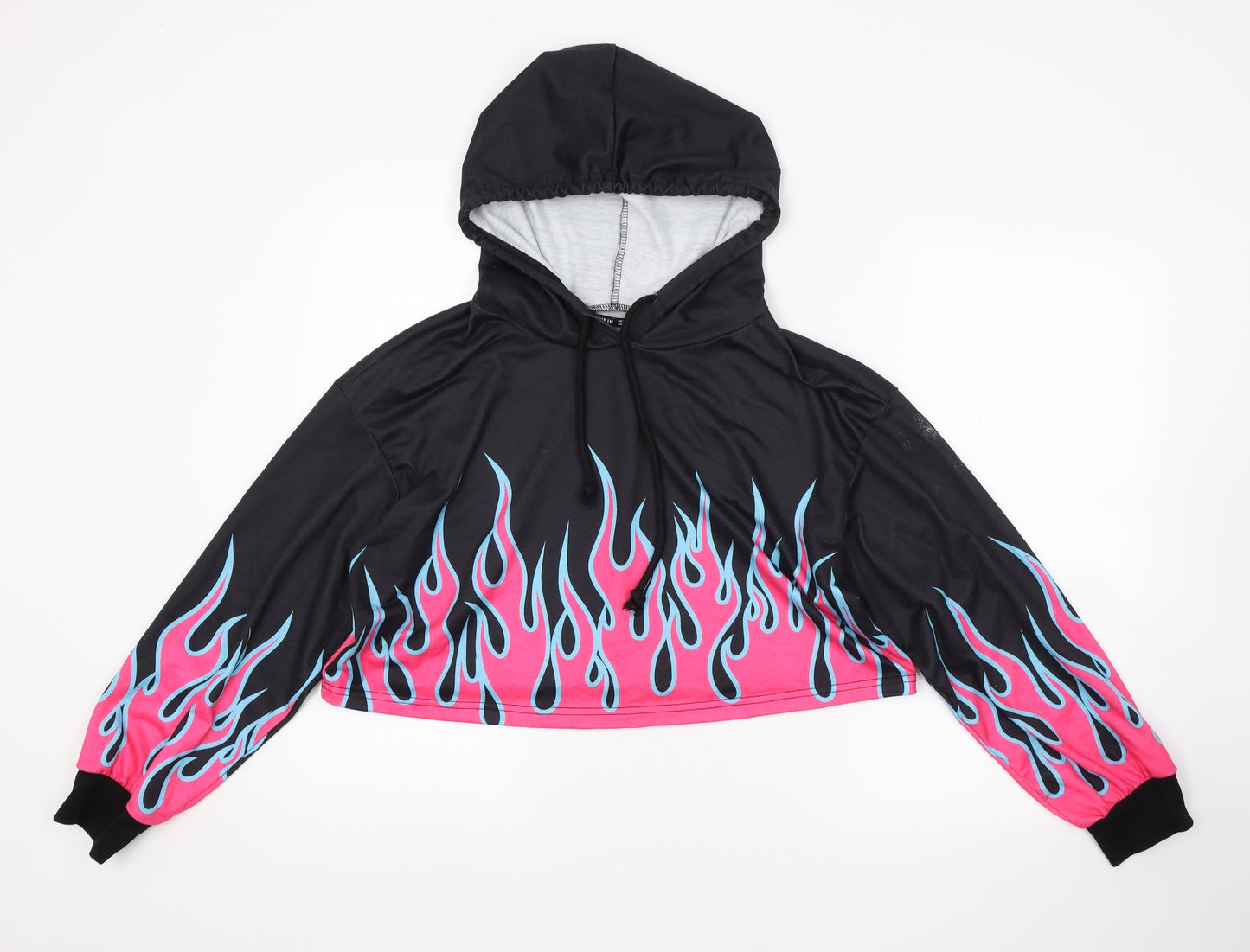 SheIn Womens Black   Pullover Hoodie Size M