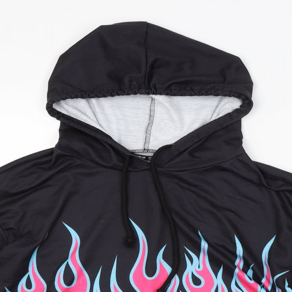 SheIn Womens Black   Pullover Hoodie Size M