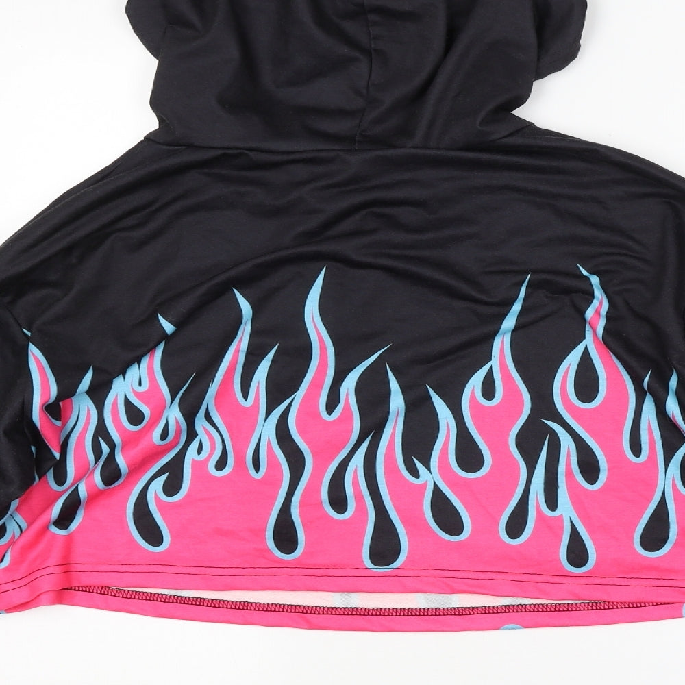 SheIn Womens Black   Pullover Hoodie Size M
