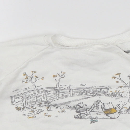 Disney Baby Baby White   Pullover Jumper Size 3-6 Months  - Winnie the Pooh