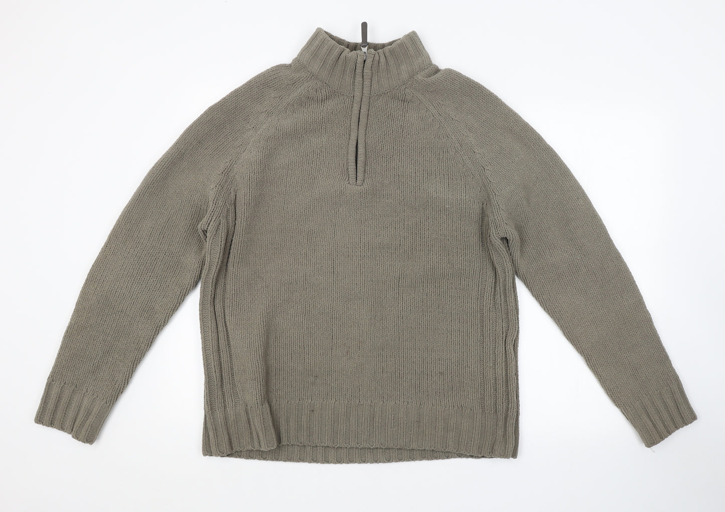 Peacocks Mens Green   Pullover Jumper Size L